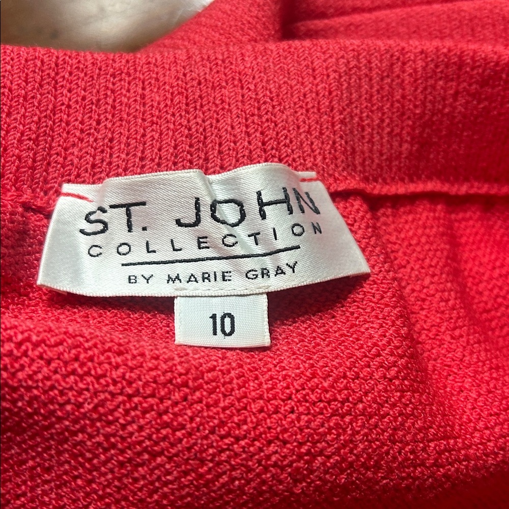St. John Collection knit jacket and skirt set - Picture 6 of 7